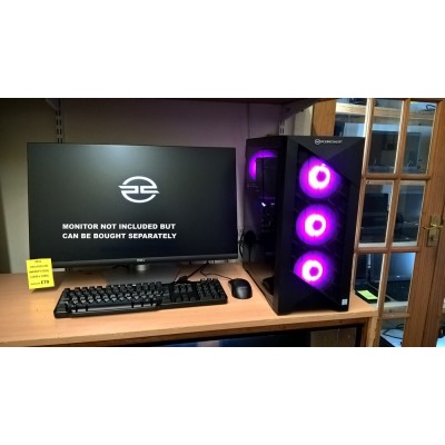 PC Specialist Gamer PC Core i7 3GHz 16GB Ram 500GB SSD & 3TB HDD WIFI Nvidia RTX 2070 SUPER 