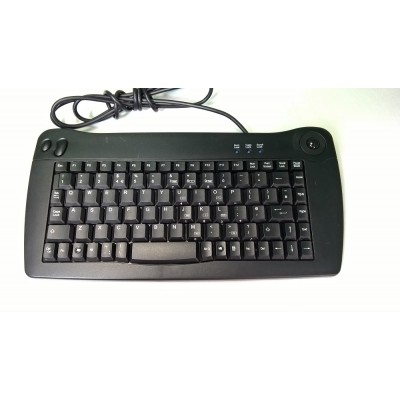 Accuratus 5010 USB Mini Keyboard with Trackball Mouse KYBAC5010 USBBLK