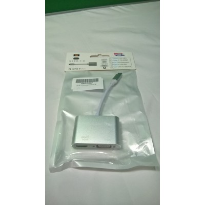 USB C to HDMI 4K x 2K and USB C to VGA  Adapter - Add Extra Screen to Laptop 
