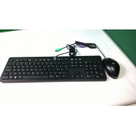 HP Quality PS/2 Black Wired Keyboard & Mouse Set